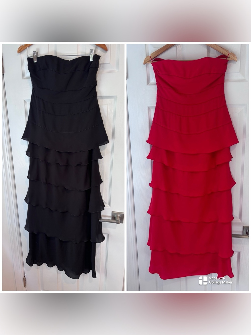 Set of 2 FABI tiered dresses size IT 44